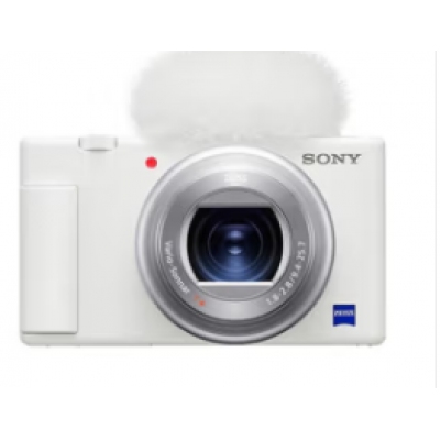索尼（SONY）ZV-1 Vlog相機 4K視頻/美膚拍攝/強悍對焦/學生/入門 (ZV1) 白色