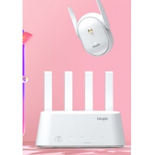 銳捷（Ruijie）蜂鳥(niǎo)套裝路由器全屋wifi 家用無(wú)線(xiàn)穿墻千兆高速 即插即用5G雙頻 H20M(1+1)子母mesh組網(wǎng)